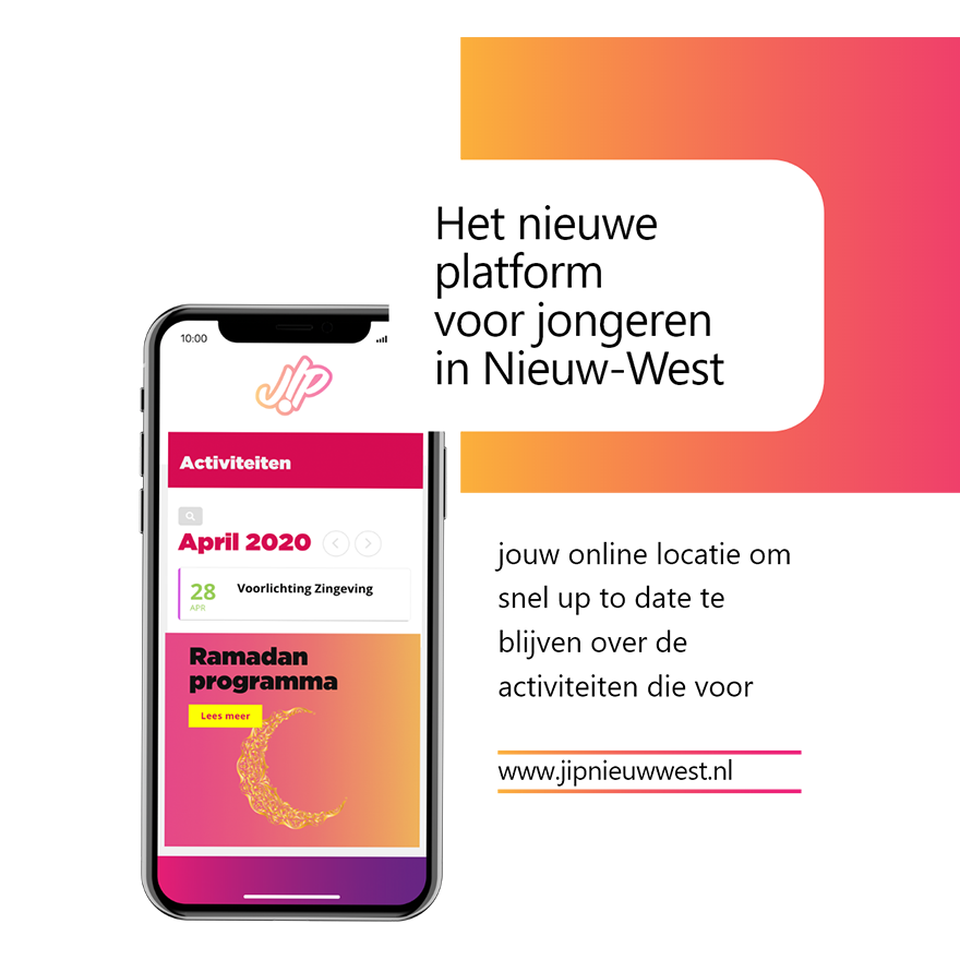Marketingbureau Amsterdam, JIP website op Iphone
